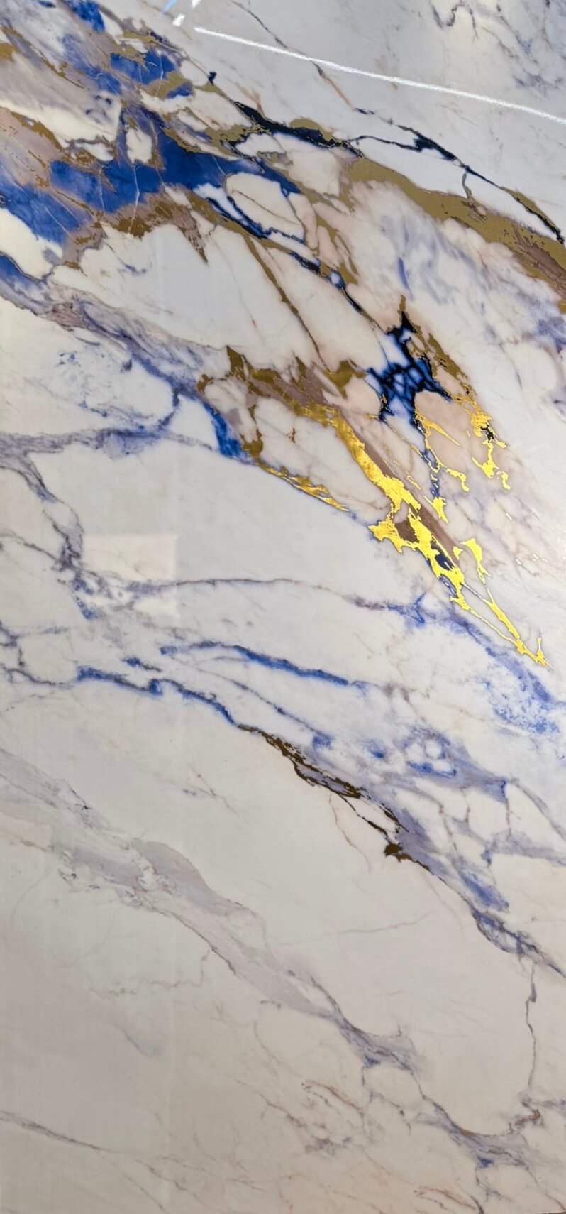 Pannello PVC effetto marmo bianco per bagno e soggiorno